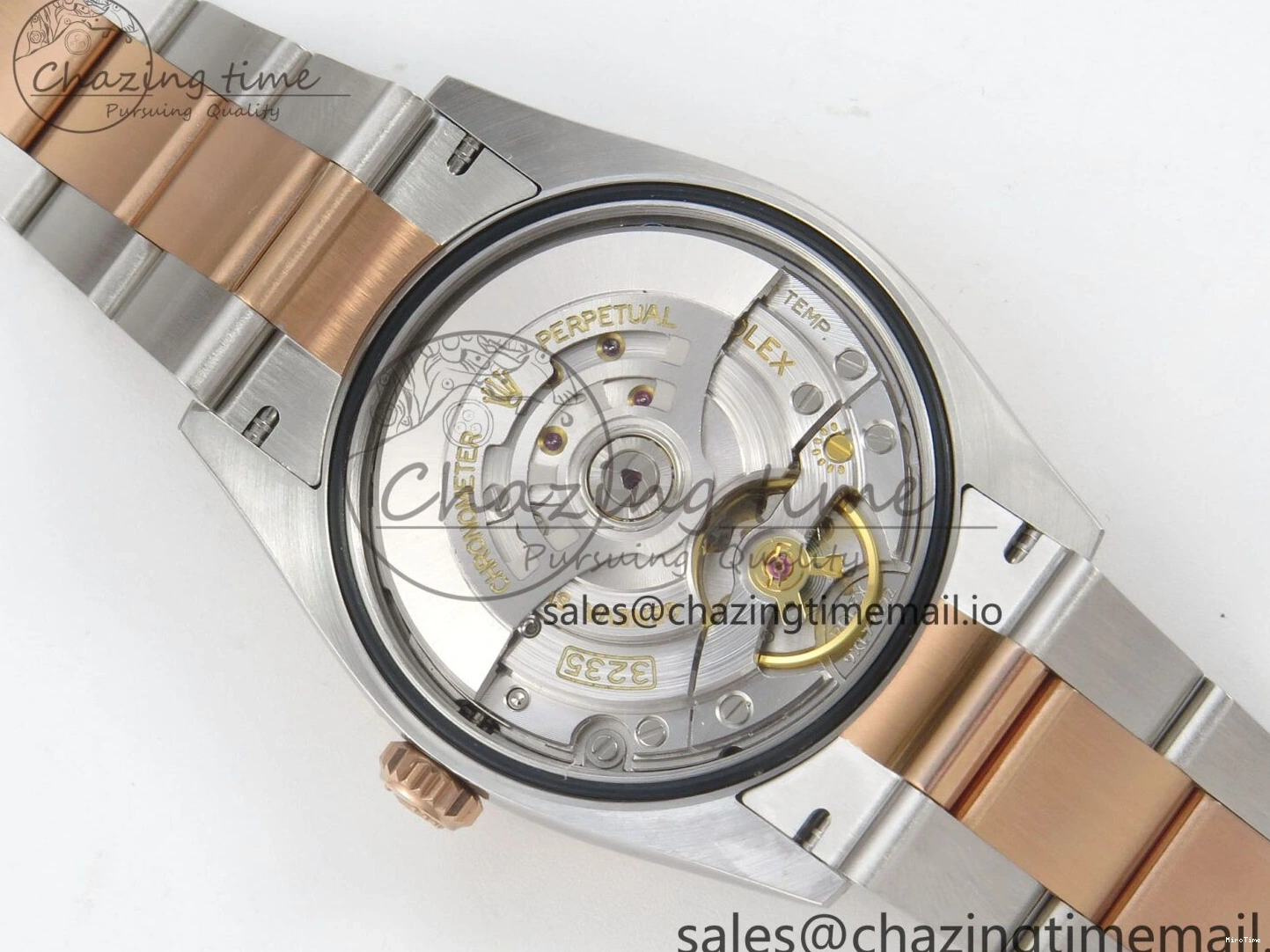 MiroTime 0407 DateJust 36 SS RG ARF 1:1 Best Edition 904L Steel Gray Dial Green Roman on Oyster Bracelet SH Affordable 73